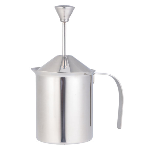 Zerodeko Frothing Pitcher Milk Frother Milk Frother Semi-automatic Blender Stainless Steel Milk Frother