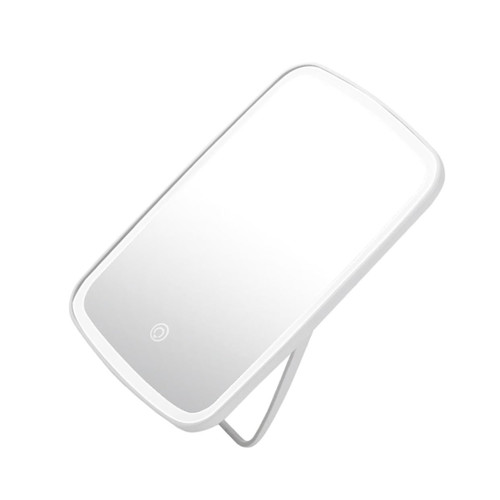 Housoutil 1pc Vanity Mirror Desk Table Mirror Makeup Cosmetics Mirror Small Mirrors for Crafts Travel Mirror Illuminated Makeup Mirror Foldable Makeup Mirror Light Mirror Abs Led White