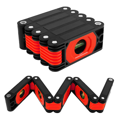 Wnvivi Multi-Function Foldable Level,23.6 Inch High Precision Multi-Angle Corner Measuring Tool Level Magnetic Measuring Tool for Building Woodworking