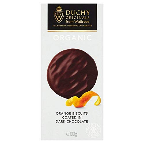 Waitrose Duchy Organic Dark Chocolate Orange Biscuits - 100g (0.22 lbs)