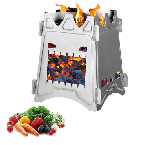 Camping Stove, Portable Wood Stove with Folding Stainless Steel, Premium Wood Burning Rocket Stove, Pocket Backpacking Stove Outdoor Camping Hiking Traveling BBQ,Wood Burning Camping Stove (A) Camping Stove, Portable Wood Stove with Folding Stainless Steel, Premium Wood Burning Rocket Stove, Pocket Backpacking Stove Outdoor Camping Hiking Traveling BBQ,Wood Burning Camping Stove (A)
