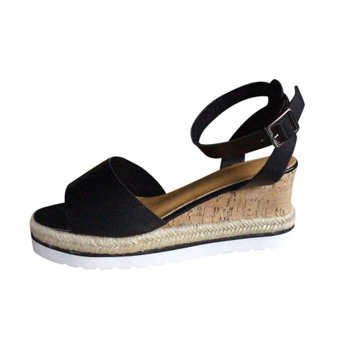 Beach Sandals for Women, Wedge Sandals for Women, Womens Wedge Sandals Ankle Strap Sandals Slingback Open Toe Platform Espadrilles