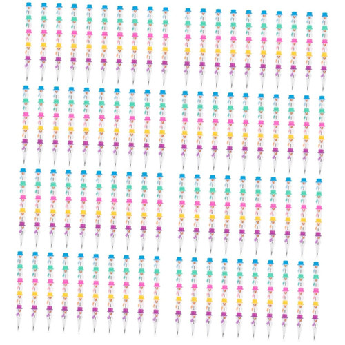 80 Pcs Christmas Snowman Pencil Christmas Pencil Colored Fun Pencils Translucent Pencils Buildable Pencil Kids Stacking Erasable Pencils Student Plastic Detachable Pencil Sharpener