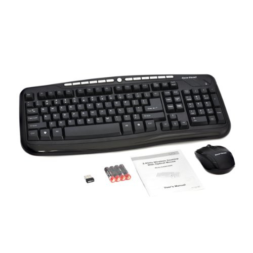 Gear Head 2.4 GHz Wireless Desktop with Optical Mouse (KB5195W)