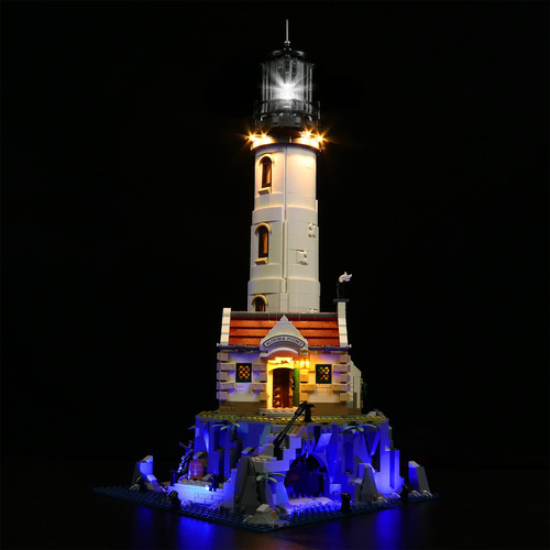 Light for Lego Lighthouse 21335, LED Lighting Kit for Lego Motorized Lighthouse Compatible with Lego 21335 (Not Included The Model)