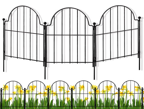 Garden Fence 10 Panels,22in x 13ft Rustproof No Dig Metal Garden Fence Border Reusable Decorative Garden Fencing, Animal Barrier for Dog,Outdoor Yard Flower Bed Edging Border Landscape Decor Garden Fence 10 Panels,22in x 13ft Rustproof No Dig Metal Garden Fence Border Reusable Decorative Garden Fencing, Animal Barrier for Dog,Outdoor Yard Flower Bed Edging Border Landscape Decor