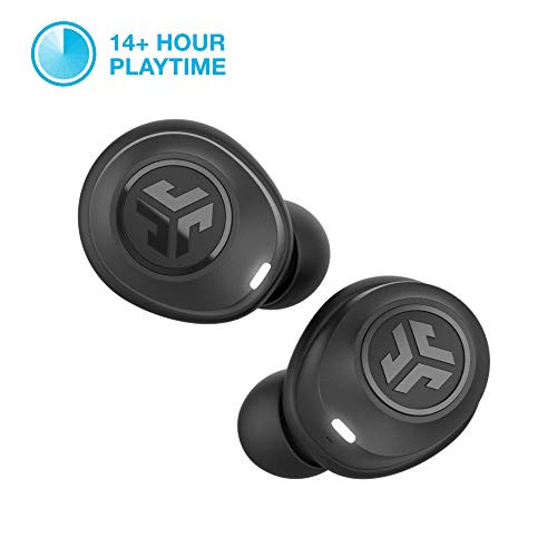 JLab Audio JBuds Air True Wireless Signature Bluetooth Earbuds + Charging Case - Black - IP55 Sweat Resistance - Bluetooth 5.0 Connection - 3 EQ Sound Settings: Balanced, Bass Boost (R