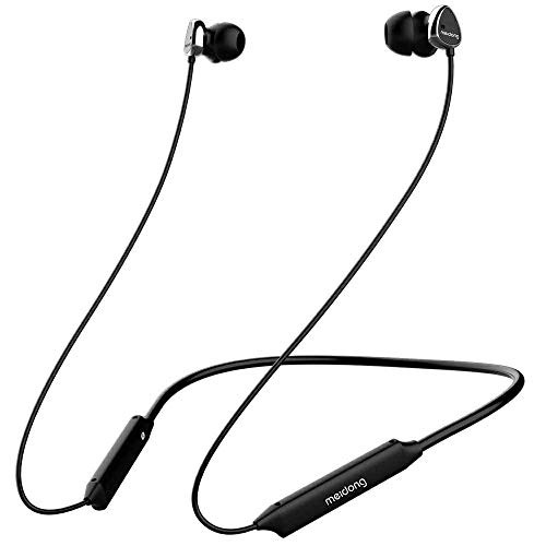 Meidong ?2019 Version? Active Noise Cancelling Bluetooth Earbuds, in Ear Neckband Wireless Headphones with Microphone HD Stereo Sound V4.2 Magnetic Sports Earphones 8+ Hours Playtime