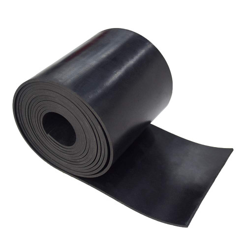 Neoprene Rubber Roll 1/8 (.125)" Thick X 5" Wide X 10' Long, Solid Rubber Strips Use for Gaskets DIY Material, Supports, Leveling, Sealing, Bumpers, Protection, Abrasion, Flooring, Black