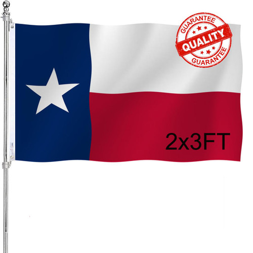 Double Sided Texas States Flag 3x5 Outdoor Heavy Duty 3Ply Polyester Republic of Texas TX Flags Banners with 2 Brass Grommets