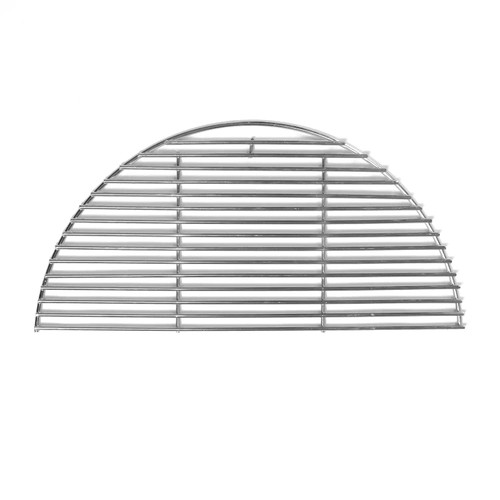 Signature Half Moon Stainless Steel Cooking Grate for 18-Inch Kamado Grills - Fits Big Green Egg Large & Kamado Joe Classic - BBQ-KHM-18-SS