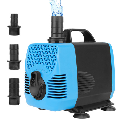 FUMAK 1000GPH Submersible Water Pumps (3800L/H, 55W) Fountain Pump Pond Pump Aquarium Water Pump with Flow Control for Fish Tank, Fountain, Waterfall, Filtration, Water feature, Hydroponics