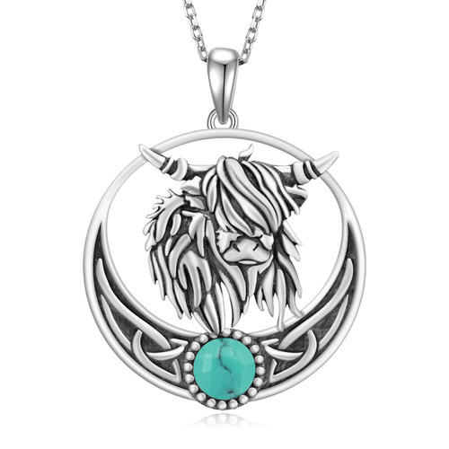 Cow Necklace 925 Sterling Silver Highland Cow Necklace Cowgirl Necklace Western Pendant Jewelry Gift for Women Girl Cow Necklace 925 Sterling Silver Highland Cow Necklace Cowgirl Necklace Western Pendant Jewelry Gift for Women Girl