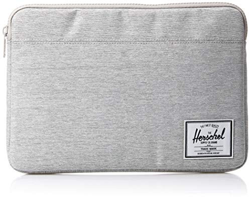 Herschel Supply Co. Men's Anchor Sleeve for 13 inch MacBook, light grey crosshatch, One Size