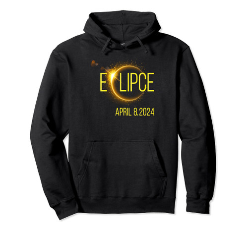 Total Solar Eclipse 2024 Funny April 8 Solar Eclipse 2024 Pullover Hoodie