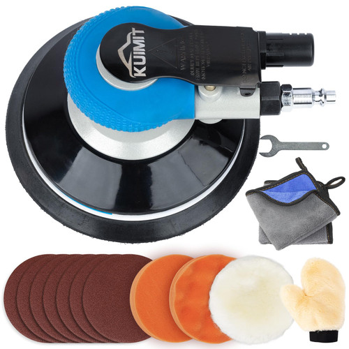 6 Inches Air Random Orbital Sander, Pneumatic Palm Car Sanders For Wood Polisher Metal,And Auto Body Work, Da Sanders, Dual-action Sander