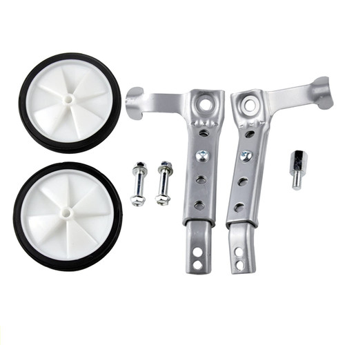 Kids Bike 18/20/22 Inch Bicycle Training Wheels, Variable Speed Bike Training Wheels Bicycle Stabilizers Mounted Kit for Kids Variable Bike Bicycle (Color : Silver, Size : 20in)
