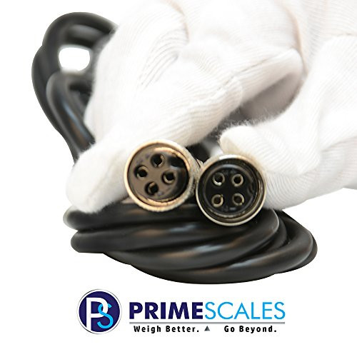 PrimeScales 15 Feet Cable with 4 Pin Quick Connectors for PS-IN202 PS-IN110 SFL100 Indicator Connect to PrimeScales Scale Platform Floor Scale | 15? Cable with 4 Pin Quick Disconnectors (Both Sides)