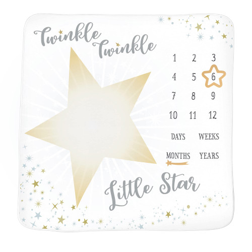Twinkle, Twinkle Baby Milestone Blanket Frames, White