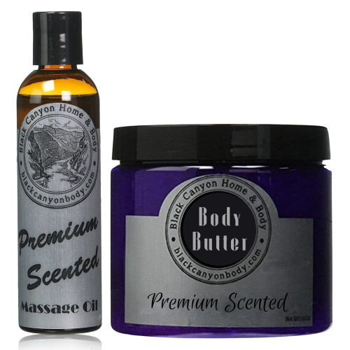 Black Canyon Nice & Naughty Scented Massage Oil and Body Cream
