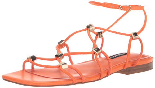 Women's MAJAH Flat Sandal, Orange 800, 6
