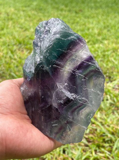 Jumbo Rainbow Fluorite Rough Stones, Natural Rainbow Fluorite, Raw Fluorite Crystals (2-3 lbs)