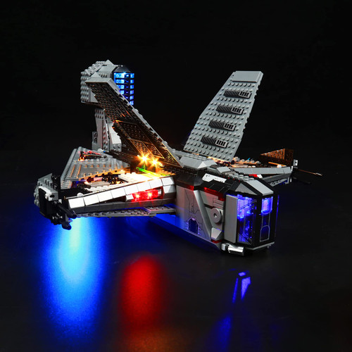 Led Light Kit for Lego The Justifier 75323(No Model),Building Lighting Kit Compatible with Lego 75323 Buildable Starship Building Set Bricks Toy, Creative DIY Light Kit (Upgrade Edition)