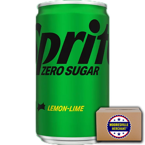 Lemon Lime Zero Sugar Soda, 7.5 fl oz, 18 Mini Cans with Decal