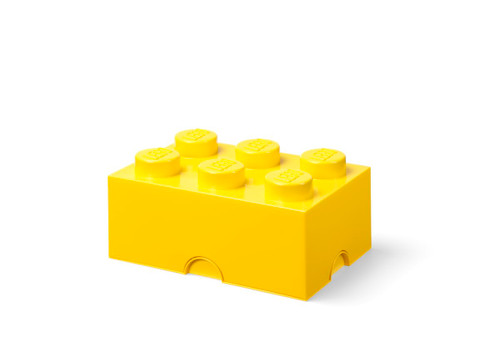LEGO Storage Brick 6 - Bright Yellow