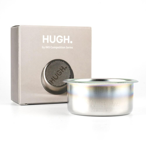 HUGH, by IMS 51 mm Precision Filter Basket Competition Series Coffee Filter Basket Stainless Steel Portafilter Basket, 18 grams (Stainless Steel - Nano Coating)