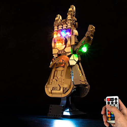 led Lights Kit for Lego Infinity Gauntlet 76191 - Lights Set Compatible with Lego 76191 Building Blocks - RC Version (Lights Kit Without Model)