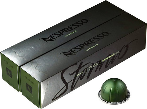 VertuoLine Stormio Dark Roast Coffee, 10 Capsules (2 Boxes)