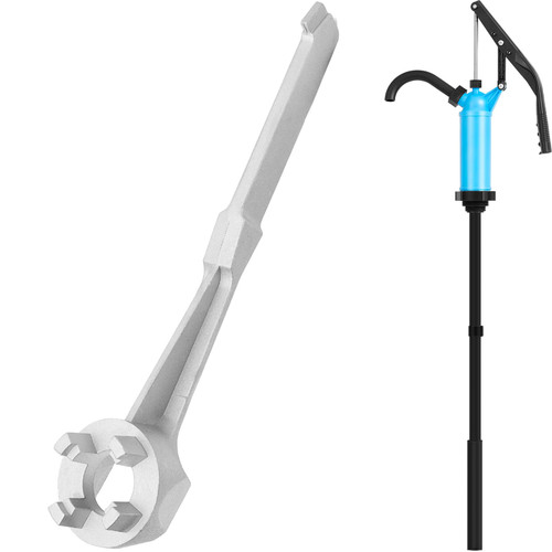 Barrel Pump Bung Wrench Drum Pump Fits 5 to 55 Gal Drum Opener Tool for Opening 10 15 20 30 55 Gal Fits 2 and 3/4 Cap to Transfer Fuel, Alcohol (Lever, PP) Barrel Pump Bung Wrench Drum Pump Fits 5 to 55 Gal Drum Opener Tool for Opening 10 15 20 30 55 Gal Fits 2 and 3/4 Cap to Transfer Fuel, Alcohol (Lever, PP)