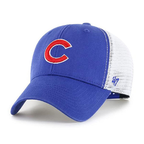 MLB Flagship Wash Mesh MVP Adjustable Hat, Adult One Size Fits All (Chicago Cubs Blue White)