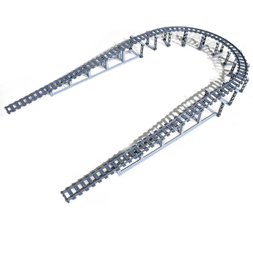 City Train Tracks Building Block Set Compatible with Lego,212 Pcs Train Station Set Train Track Uphill and Downhill Set(Arc Train Tracks) City Train Tracks Building Block Set Compatible with Lego,212 Pcs Train Station Set Train Track Uphill and Downhill Set(Arc Train Tracks)