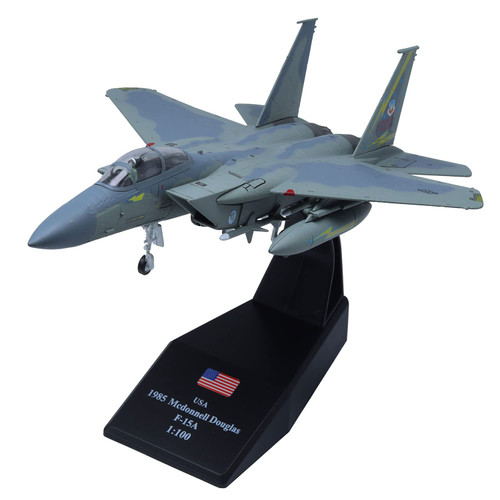 1/100 F-15 Eagle Fighter Attack Plane Fighter Model Military Aircraft Diecast Airplane Models