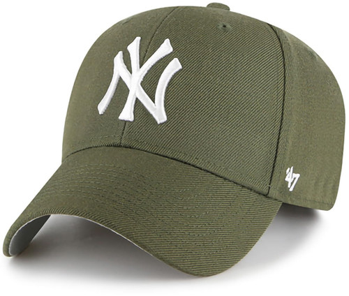 MLB Sandalwood Green Primary Logo MVP Structure Adjustable Hat, Adult One Size Fits All - New York Yankees - Sandalwood Green MLB Sandalwood Green Primary Logo MVP Structure Adjustable Hat, Adult One Size Fits All - New York Yankees - Sandalwood Green