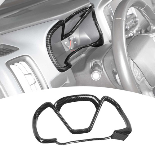 for Colorado Dashboard Trim Frame Cover Carbon Fiber for Chevy Colorado GMC Canyon 2014-2022 Carbon Fiber Interior Accessories