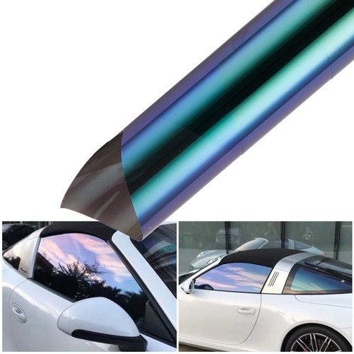 Purple Chameleon Car Side Window Tint Car Window Sun Shade Tint Reflective Glass Film 19.68'' x 118''