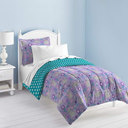 Dream Factory Cat Garden Comforter Set, Twin, Gray