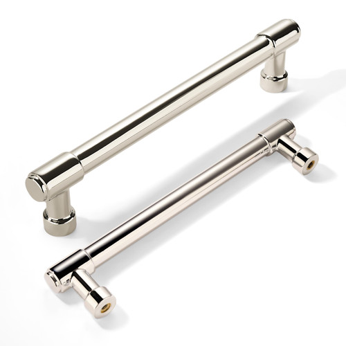 6 Pack 6 Inch(152mm) Polished Nickel Cabinet Pulls Kitchen Cabinet Handles Kitchen Cabinet Hardware for Cupboard Drawer Pulls Dresser Handle