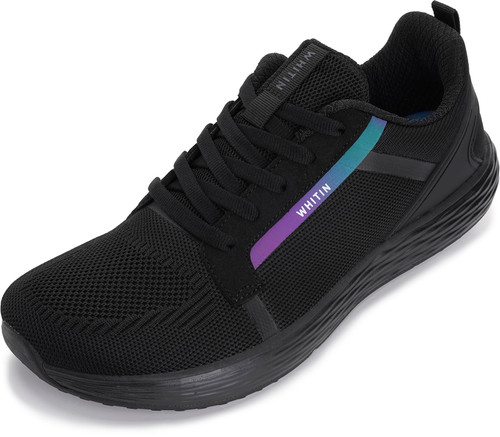 Men's Wide Toe Box Shoes Zero Drop Size 9.5 Tennis Width Road Running Sports Breathable Zapatos para Male Cushioned Black 43