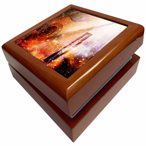 Music of the Universe Guitars Music, Jewelry Box jb-29264-1