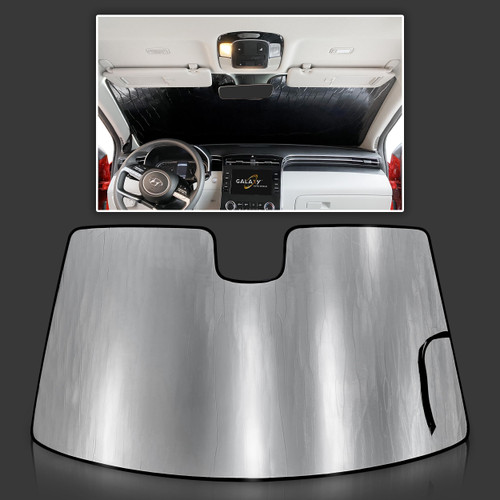 GalaxyAutoShield Custom Fit Windshield Sun Shade for 2022 2023 2024 Hyundai Tucson SUV, Insulated Sunshade Privacy Accessories Blockout UV Reflector Protection - Made in USA