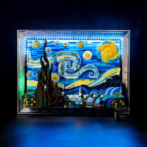 Led Lighting Kit for LEGO-21333 Vincent Van Gogh(Remote-Control Version) - The Starry Night - Compatible with Lego Ideas Building Blocks Model- Not Include The Lego Set Led Lighting Kit for LEGO-21333 Vincent Van Gogh(Remote-Control Version) - The Starry Night - Compatible with Lego Ideas Building Blocks Model- Not Include The Lego Set