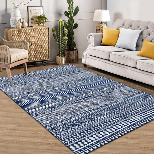 Boho Area Rug 3x5 Boho Non-Slip Washable Area Rug Geometric Accent Throw Rugs Floor Carpet for Living Room Bedrooms Laundry Room Decor,Blue 3x5 Boho Area Rug 3x5 Boho Non-Slip Washable Area Rug Geometric Accent Throw Rugs Floor Carpet for Living Room Bedrooms Laundry Room Decor,Blue 3x5