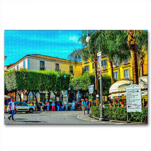 Italy Sorrento 1000 Pieces Wooden Puzzle for Adults Jigsaw Puzzle Game for Gifts Souvenir