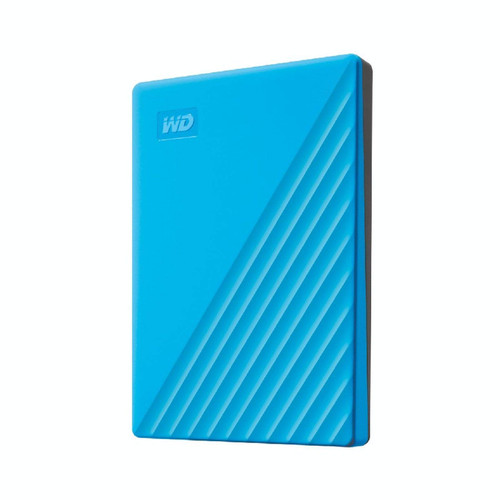 Western Digital 1TB My Passport Portable External Hard Drive with backup software and password protection, Blue - BYVG0010BBL-WESN