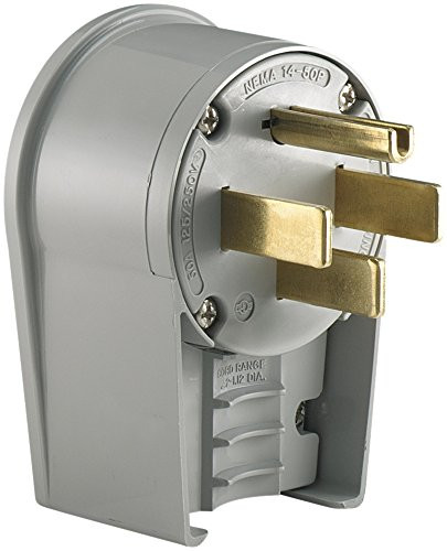Eaton 5752AN 50 Amp 125/250V 14-50 Industrial Power Plug, Gray