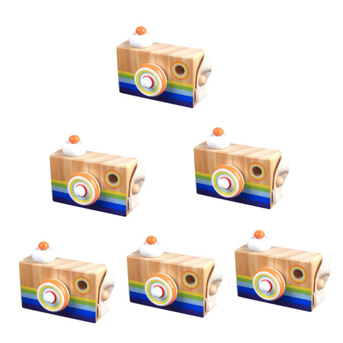 6 Pcs Children's Camera Toys Mini Room Childrens Toys Girls Toys Prism Lens Kaleidoscope Toy Educational Toy Kaleidoscope Classic Kaleidoscope Toy Wooden Kaleidoscope